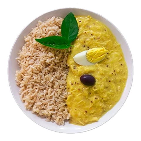 Ají de gallina con arroz integral